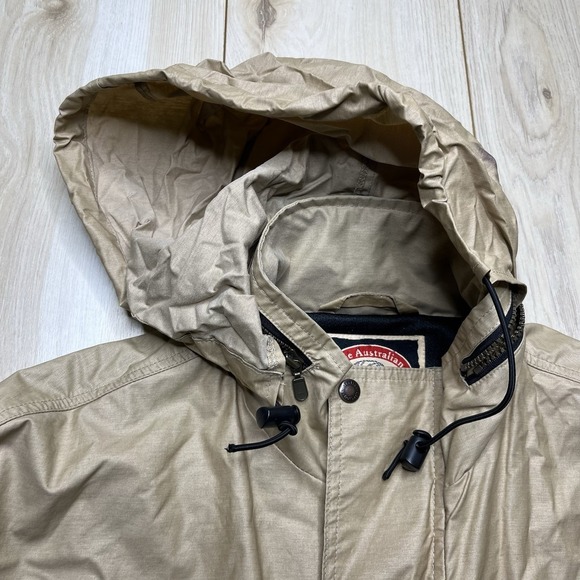 VINTAGE The Australian Outback Collection Wax Jacket Mens Size XL Tan - Picture 5 of 16